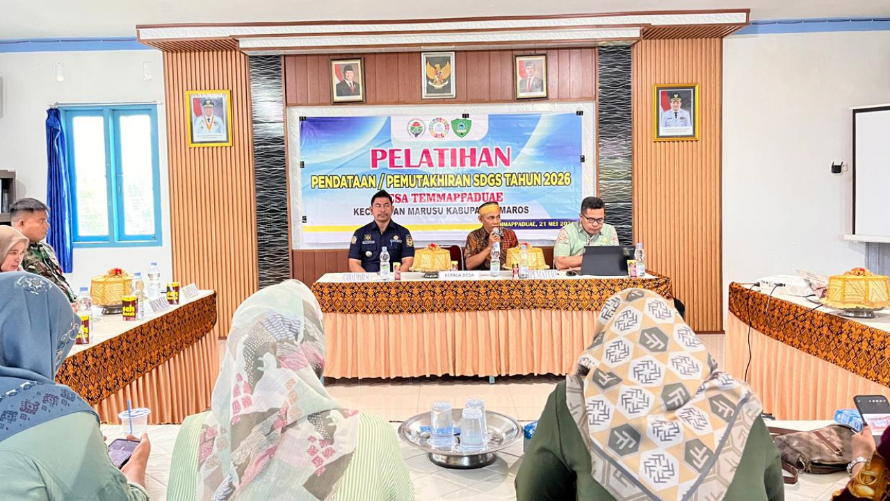 Pelatihan Pendataan/Pemutakhiran SDGS Desa Tahun 2026 Desa Temmappaduae Digelar dengan Antusias