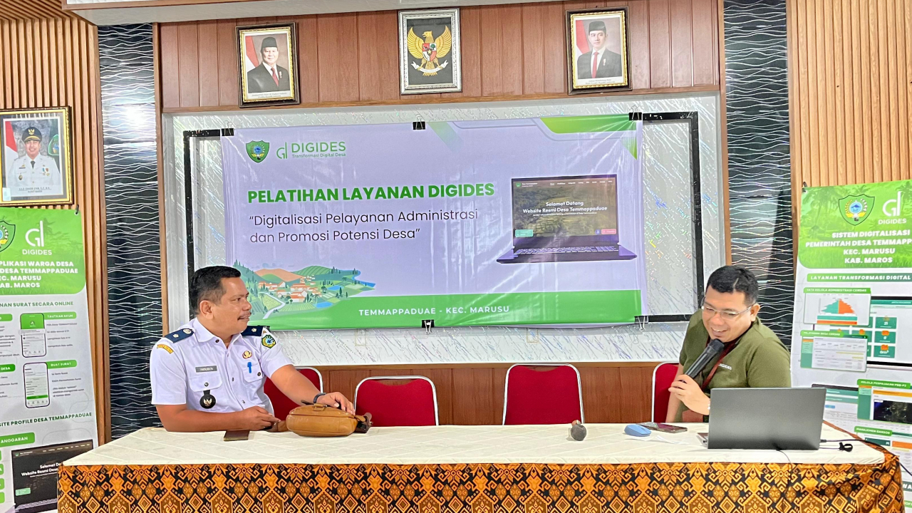 Pelatihan Digides Tingkatkan Layanan Digital di Desa Temmappaduae