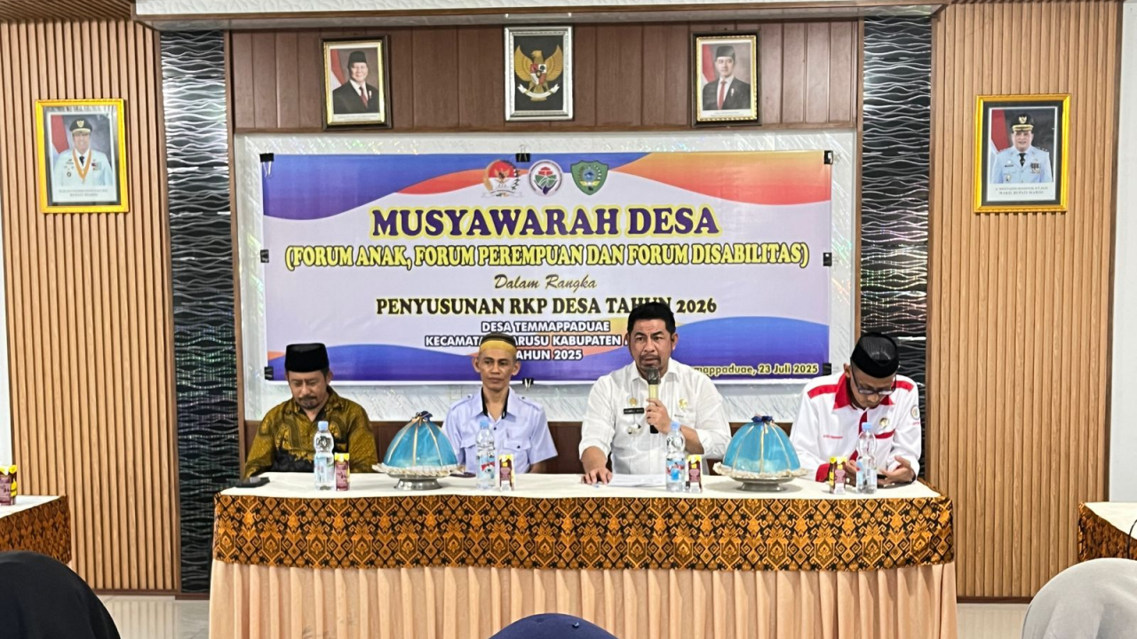 Musyawarah Desa Temmappaduae Libatkan Forum Anak, Perempuan, dan Disabilitas dalam Penyusunan RKP Desa 2026