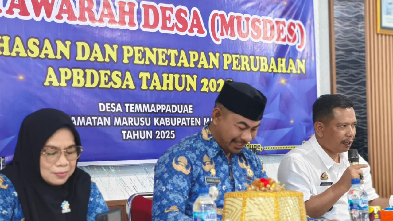 Musrenbang RKPDes Tahun Anggaran 2026 Desa Temmappaduae Resmi Dibuka