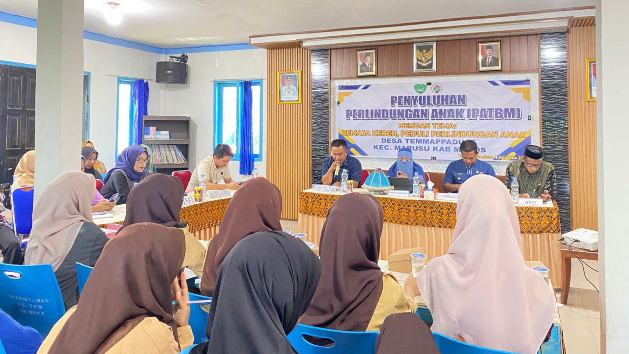 Remaja Keren, Garda Terdepan Perlindungan Anak di Desa Temmappaduae