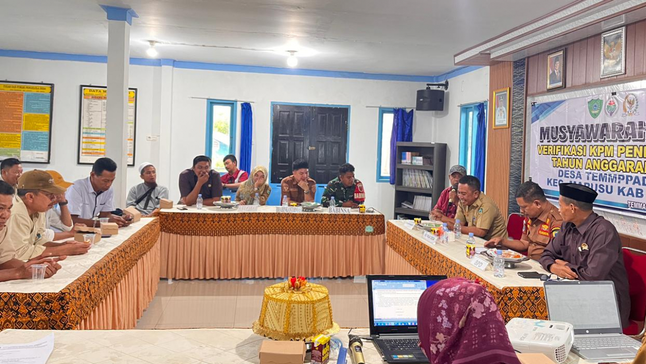 Musyawarah Desa Verifikasi KPM Penerima BLT Tahun Anggaran 2026 Desa Temmappaduae