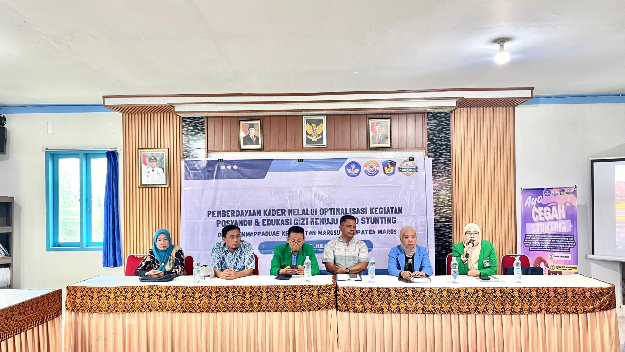 Kunjungan Mahasiswa dan Dosen Pascasarjana UMI Makassar dalam Rangka Pemberdayaan Kader Posyandu dan Edukasi Gizi Menuju Zero Stunting di Desa Temmappaduae