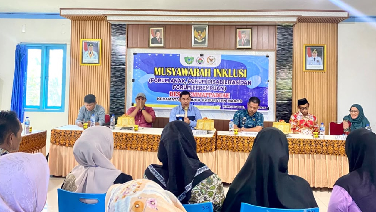 Musyawarah Inklusi Desa Temmappaduae Wujudkan Partisipasi Semua Elemen Masyarakat