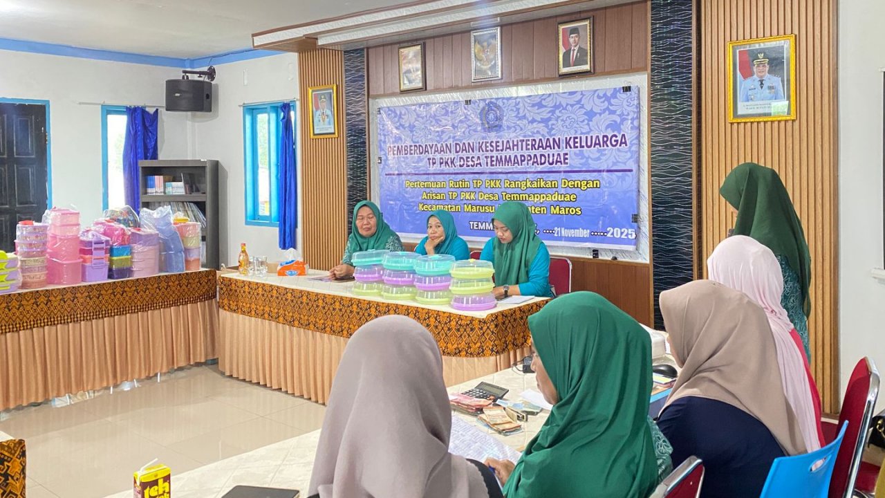 Kegiatan Rutin Arisan PKK Desa Temmappaduae Dirangkaikan dengan Sosialisasi Konseling Menyusui