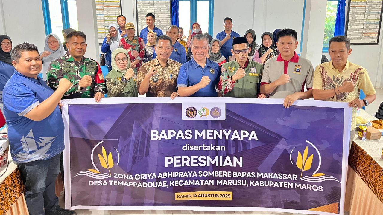 Bapas Makassar Resmikan Zona Griya Abhipraya Sombere di Desa Temmappaduae