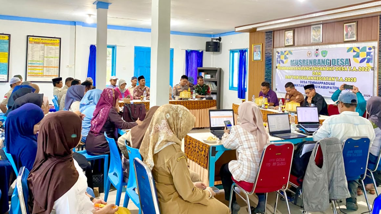 Musrenbang Desa Temmappaduae Bahas Rancangan RKP Desa Tahun Anggaran 2027 dan Daftar Usulan Kegiatan Tahun Anggaran 2028