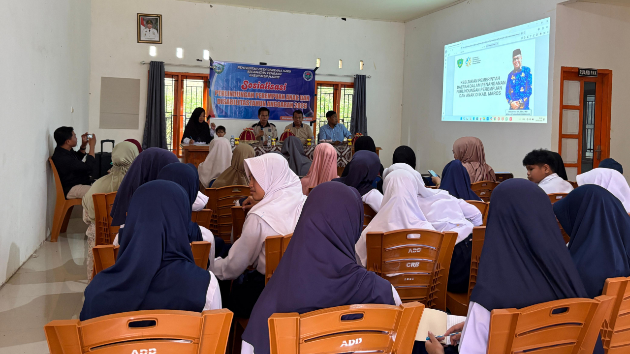SOSIALISASI PERLINDUNGAN PEREMPUAN, ANAK DAN DISABILITAS DI DESA CENRANA BARU TAHUN ANGGARAN 2026