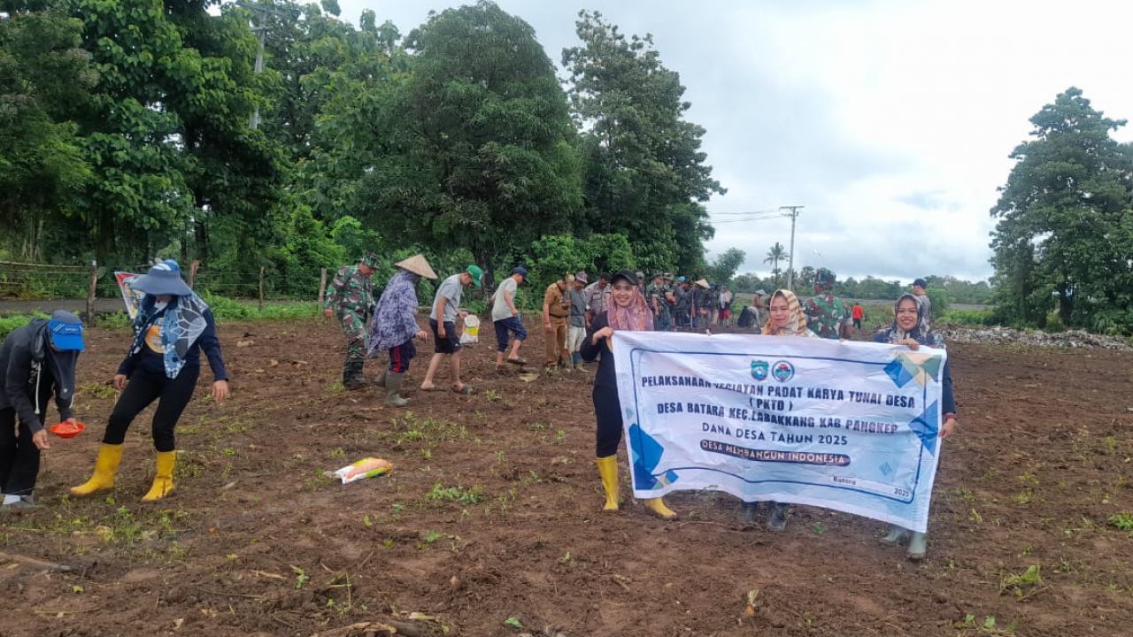 Penanaman Jagung Serentak Satu Juta Hektar SeIndonesia di Desa Batara