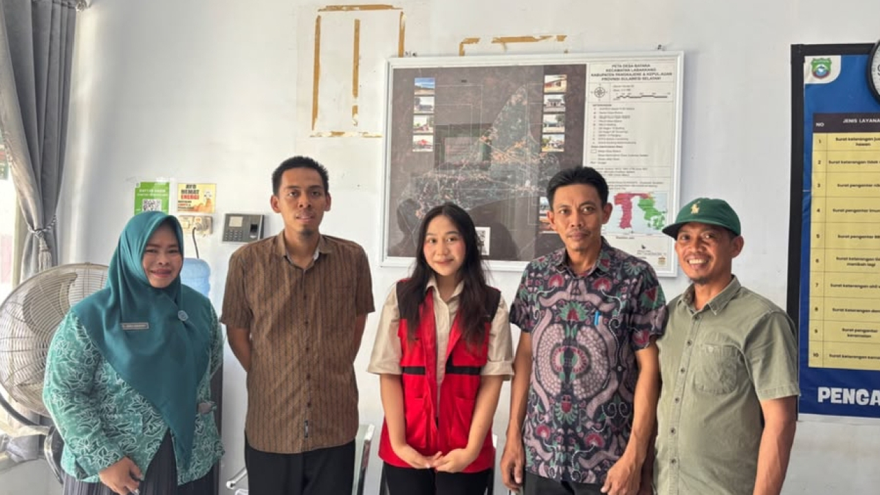 Mahasiswa KKN Laksanakan Pembuatan Peta Administrasi Desa Batara