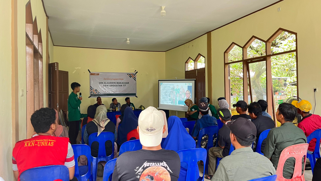 SEMINAR PROGRAM KERJA UIN ALAUDDIN MAKASSAR KKN ANGKATAN 77 DI DESA BATARA