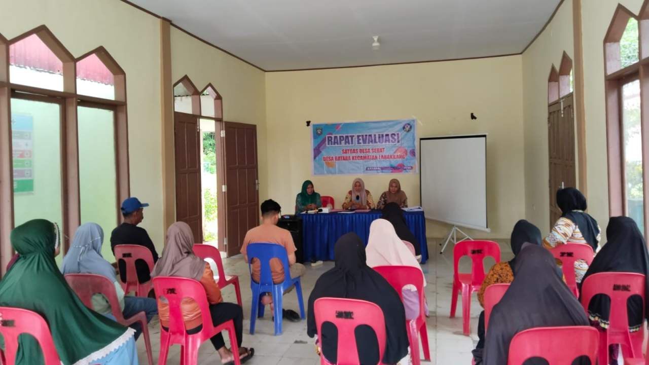 Rapat Evaluasi Satgas Desa Sehat