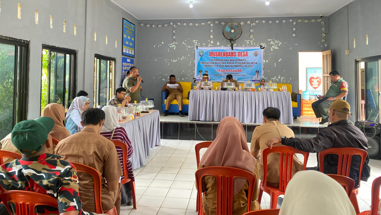 Musrenbang Desa Membahas Dan Menyepakati Rancangan Rencana Kerja Pemerintah Desa  RKPDes 2026 dan DU RKPDes 2027 Desa Kassiloe