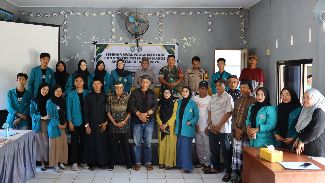 Seminar Program Kerja Mahasiswa KKN Angkatan IX UMMA di Desa Kassi Loe