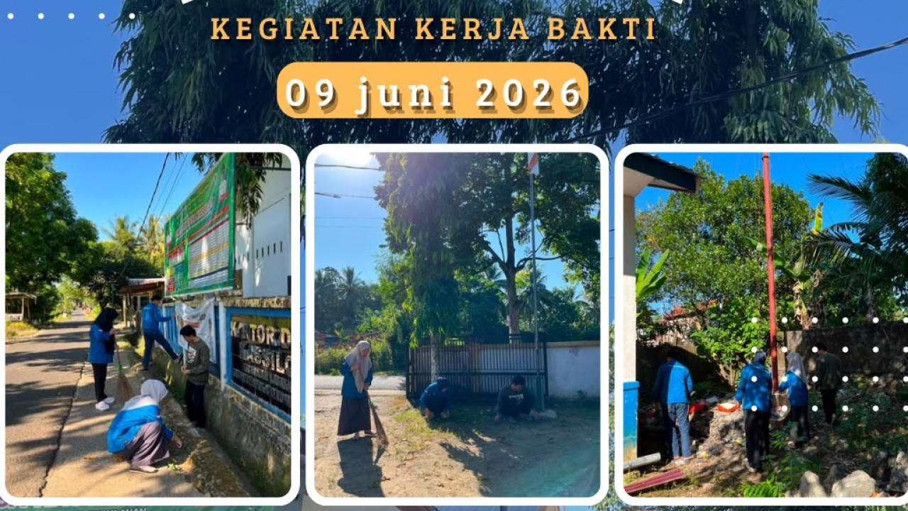 Kerja Bakti Rutin Pemerintah Desa Kassi Loe Jaga Kebersihan Kantor