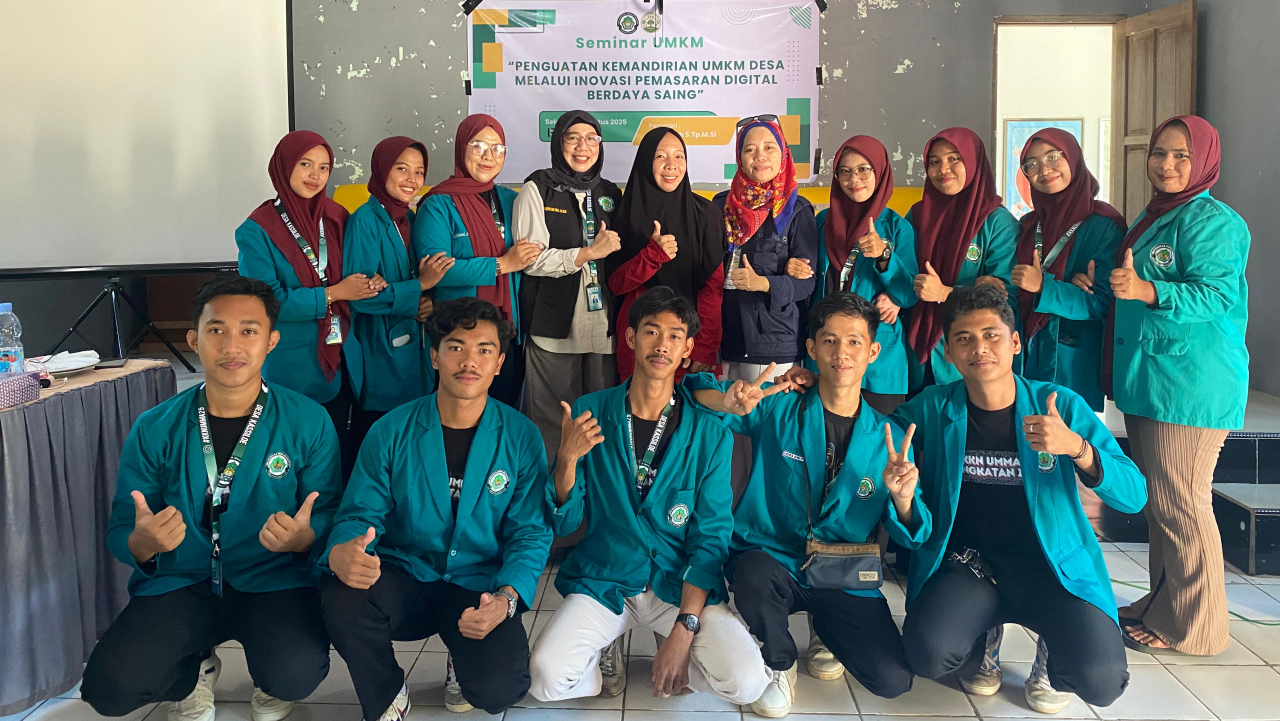 Seminar UMKM KKN Angkatan IX UMMA:  Penguatan Kemandirian UMKM Desa Melalui Inovasi Pemasaran Digital Berdaya Saing