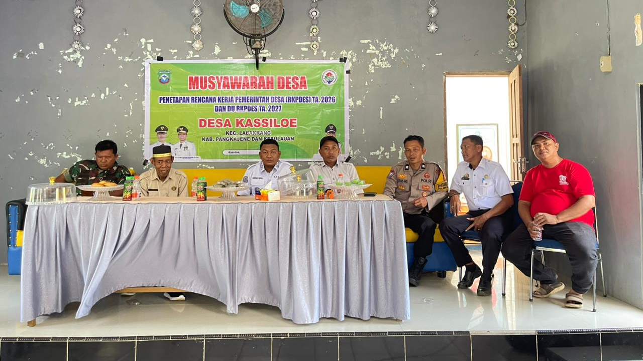 APBDes 2025 dan RKPDes 2026-2027 Dibahas di Desa Kassi Loe