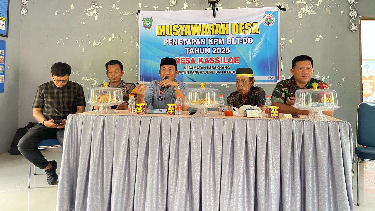 Musyawarah Desa Penetapan KPM BLT-DD Tahun 2025 Desa Kassi Loe
