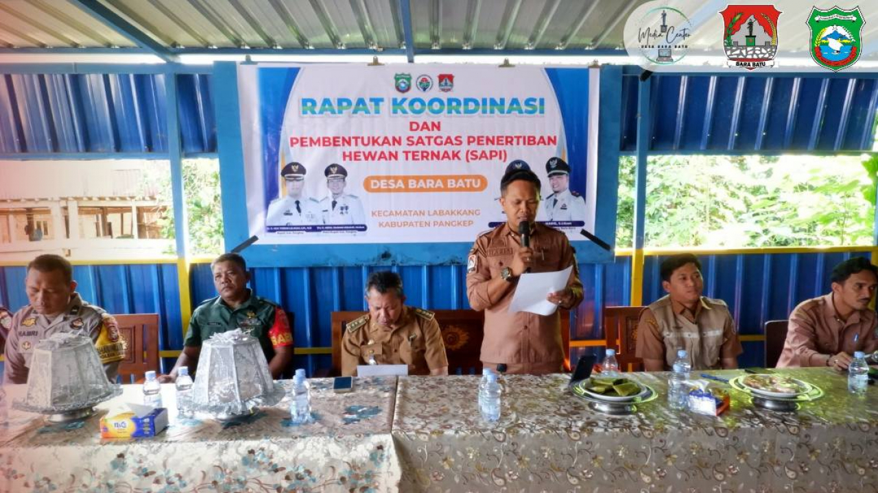 Rapat Koordinasi dan Pembentukan Satgas Penertiban Hewan Ternak di Desa Bara Batu