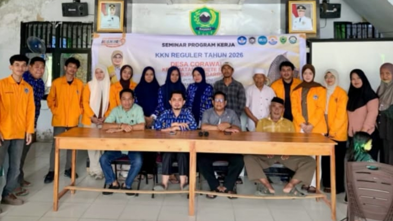 Seminar Program Kerja KKN Reguler Angkatan LIV Universitas Negeri Makassar di Desa Corawali