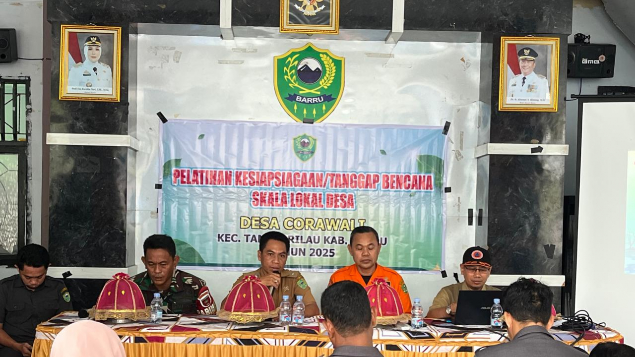 Penyuluhan Kesiapsiagaan Bencana Digelar di Desa Corawali, Warga Diingatkan Pentingnya Mitigasi Dini