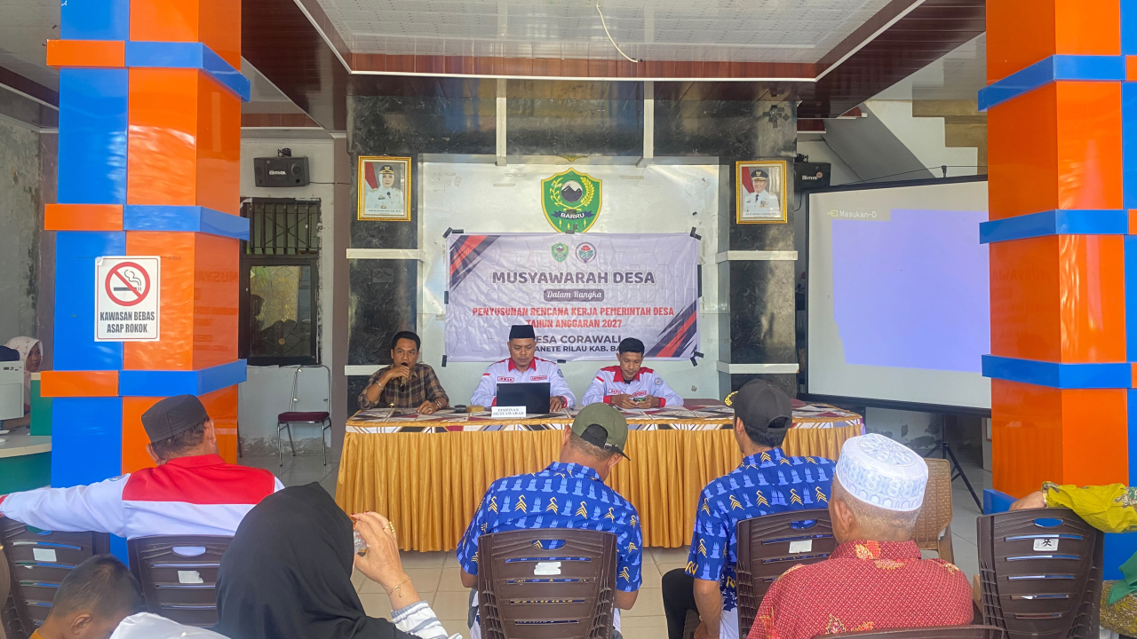 Musdes RKPDES 2027 Desa Corawali Tekankan Perencanaan Partisipatif dan Berkelanjutan