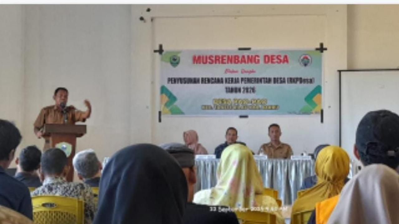 Kepala Desa Pao-Pao Buka Musrembang RKPDesa Tahun Anggaran 2026