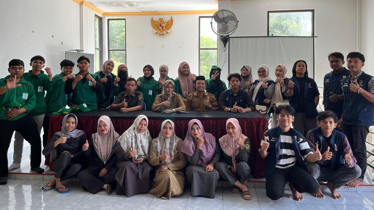 Penerimaan Mahasiswa KKN UIN Makassar dibersamai mahasiswa KKN  UNIBOS makassar.