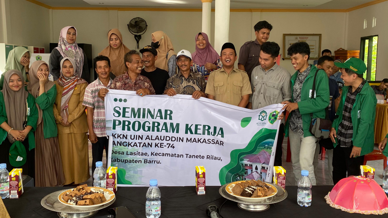 KKN UIN Alauddin Makassar Angkatan 74 melakukan Seminar Proker.