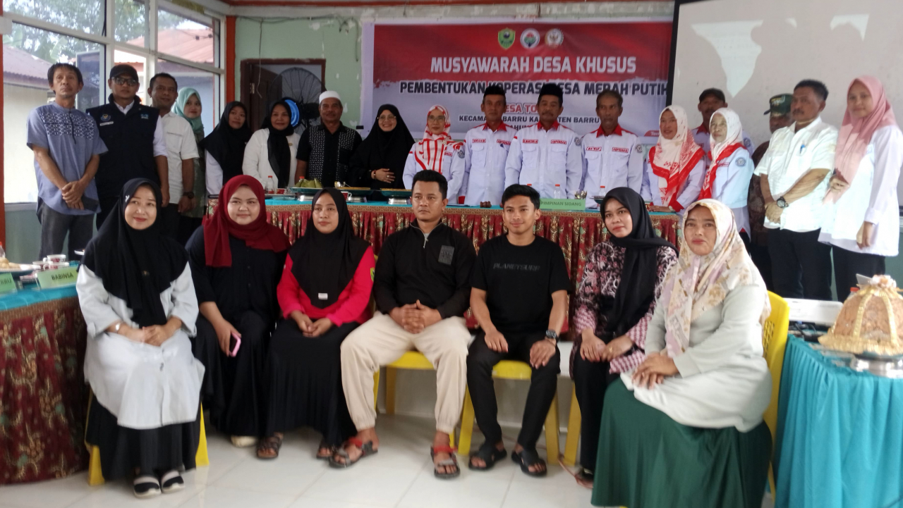 MUSYAWARAH DESA PEMBENTUKAN KOPERASI DESA MERAH PUTIH TOMPO