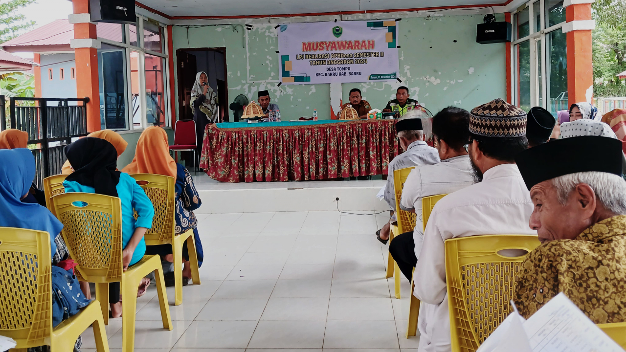 Musyawarah Laporan Pertanggung Jawaban Realisasi APBDesa Tahun Anggaran 2024