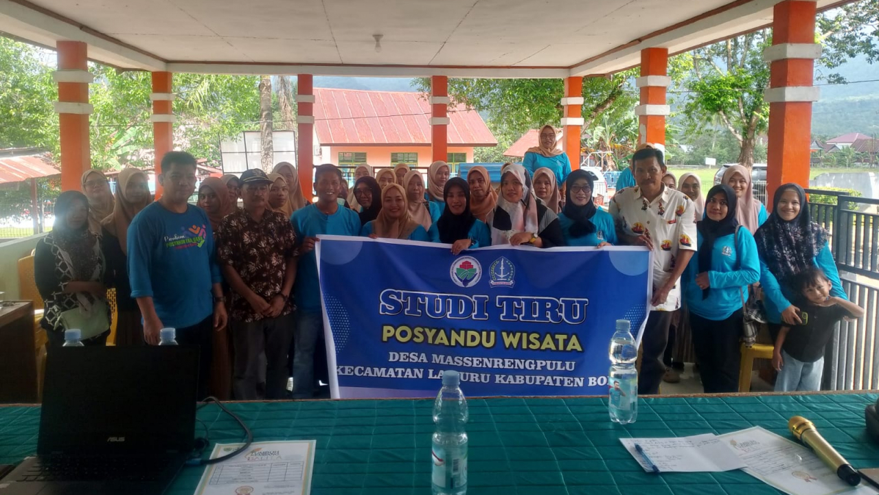 Kunjungan Studi Tiru Desa Massenrengpulu Kab. Bone di Posyandu Kacang Dusun Barang