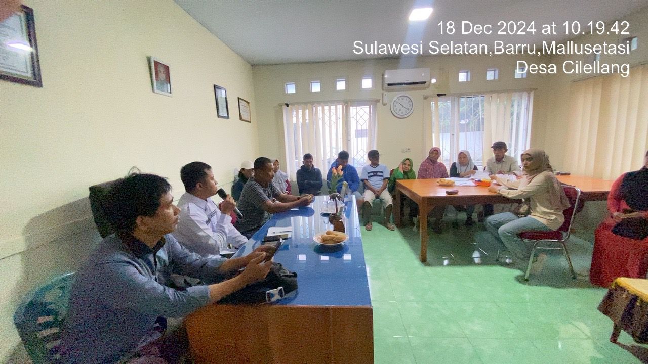 Rapat Koordinasi Program BSPS Tahap II Tahun 2024 di Desa Cilellang