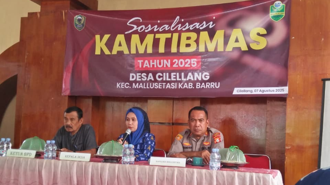 Sosialisasi Kamtibmas Tingkat Desa Cilellang Tahun 2025