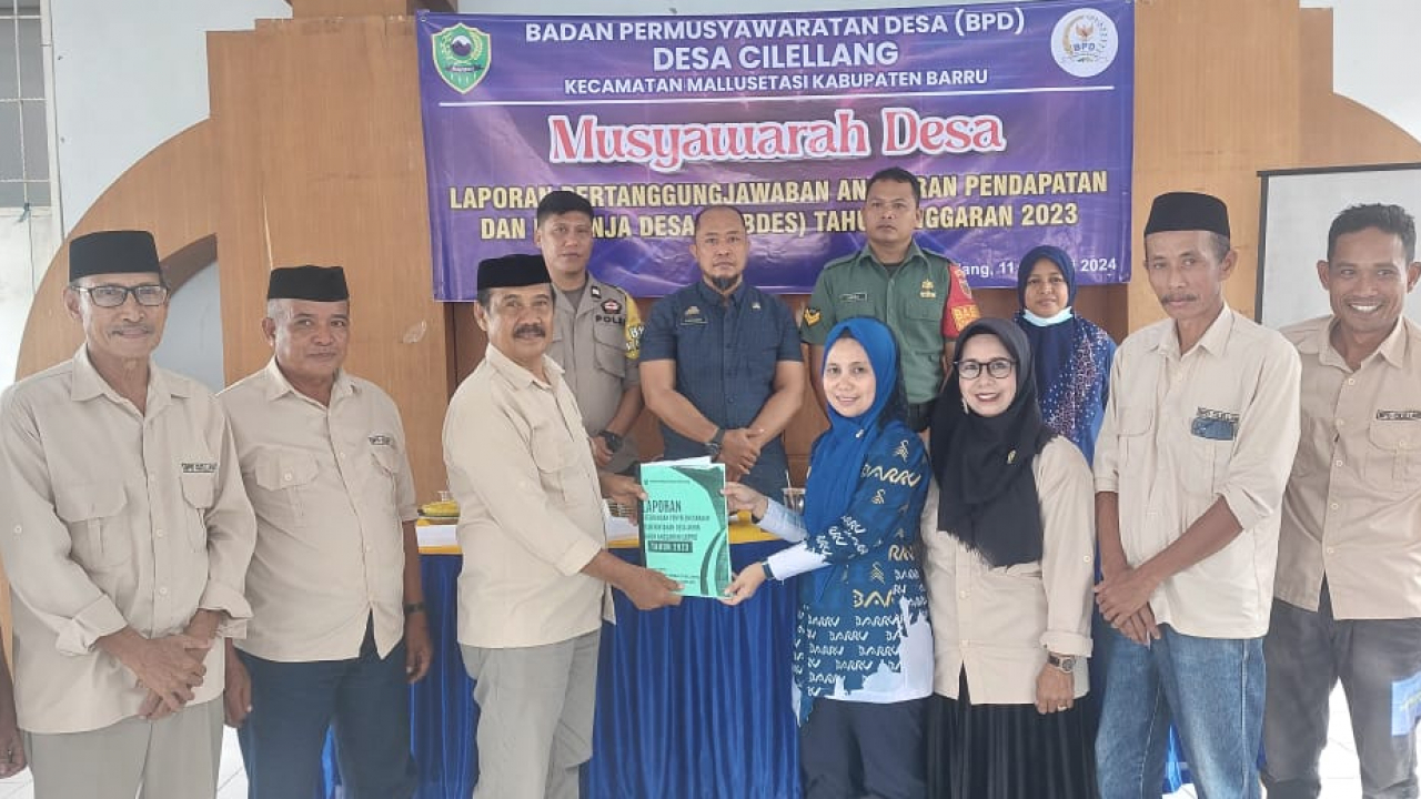 MUSYAWARAH DESA LAPORAN PERTANGGUNGJAWABAN APBDES TAHUN 2023