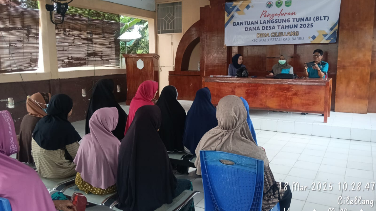 Penyaluran BLT Dana Desa Miskin Ekstrim Periode Januari-Maret 2025 di Desa Cilellang
