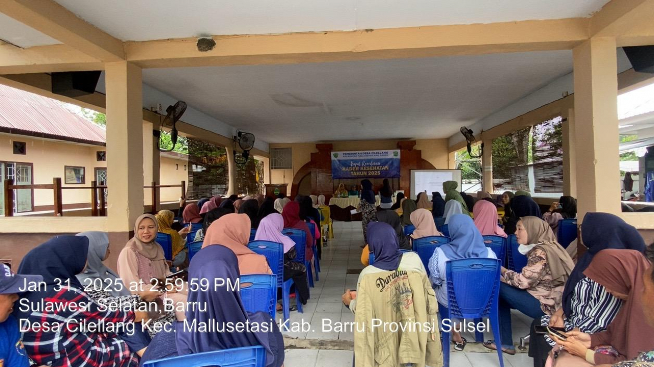 Rapat Koordinasi Kader Kesehatan di Desa Cilellang