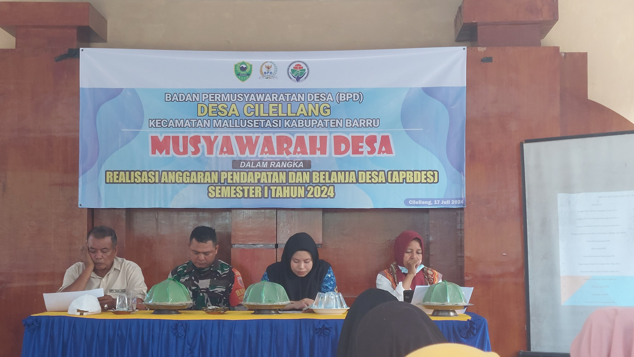 MUSDES Realisasi APBDES Semester 1 Tahun 2024