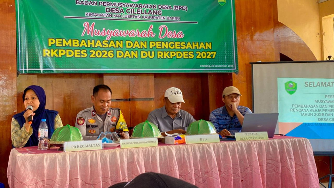 MUSDES Pembahasan dan Pengesahan RKPKDES 2026 Dan DU RKPDES 2027