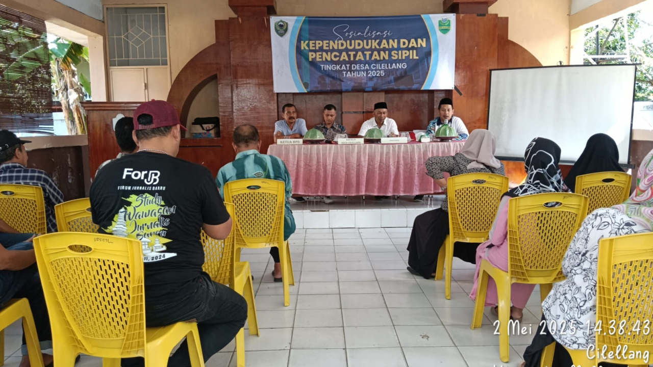 Sosialisasi Administrasi Kependudukan dan Pencatatan Sipil Tingkat Desa Cilellang Tahun 2025