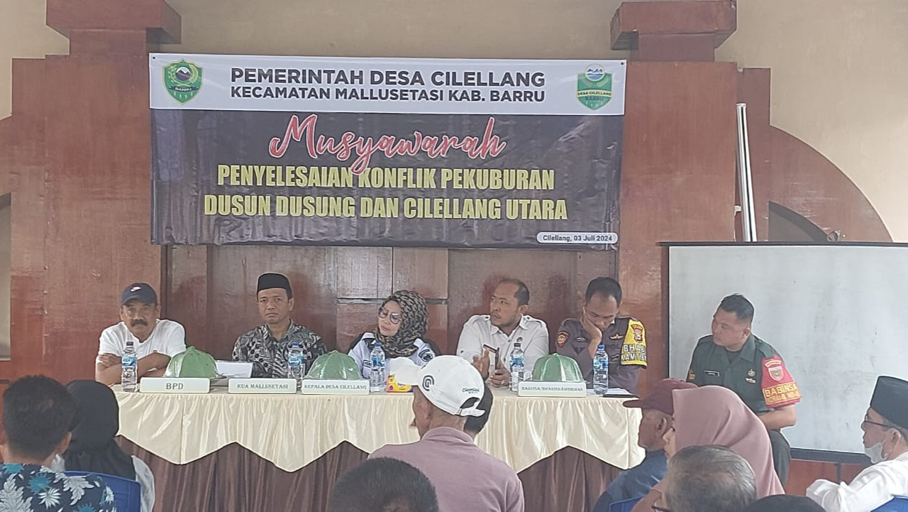 Musyawarah Penyelesaian Pekuburan Dusun Dusung dan Cilellang Utara