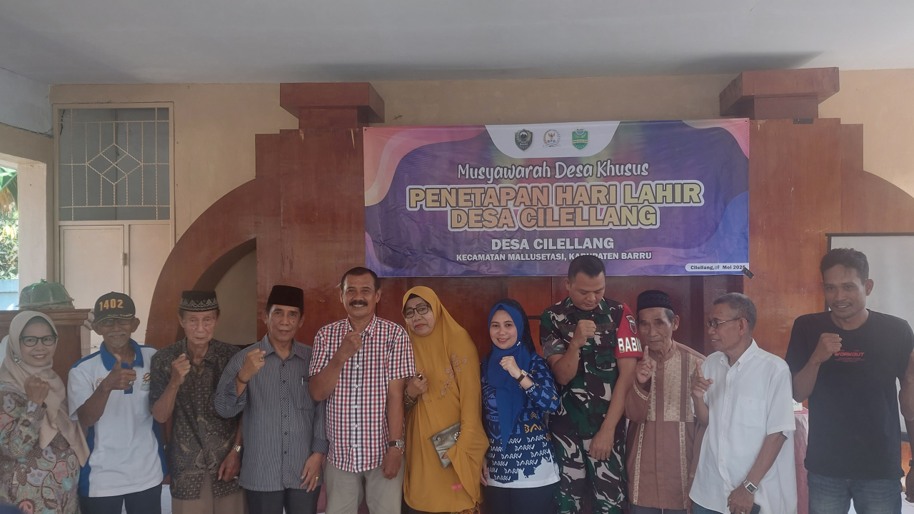 Musdes khusus penetapan hari lahir desa cilellang