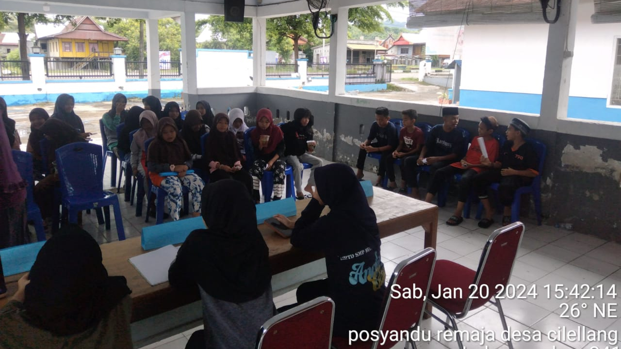 Perdana Posyandu Remaja Desa Cilellang Bulan Januari 2024