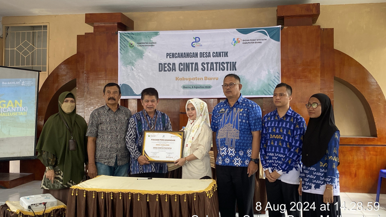 PENCANANGAN DESA CILELLANG MENJADI DESA CINTA STATISTIK KAB.BARRU TAHUN 2024