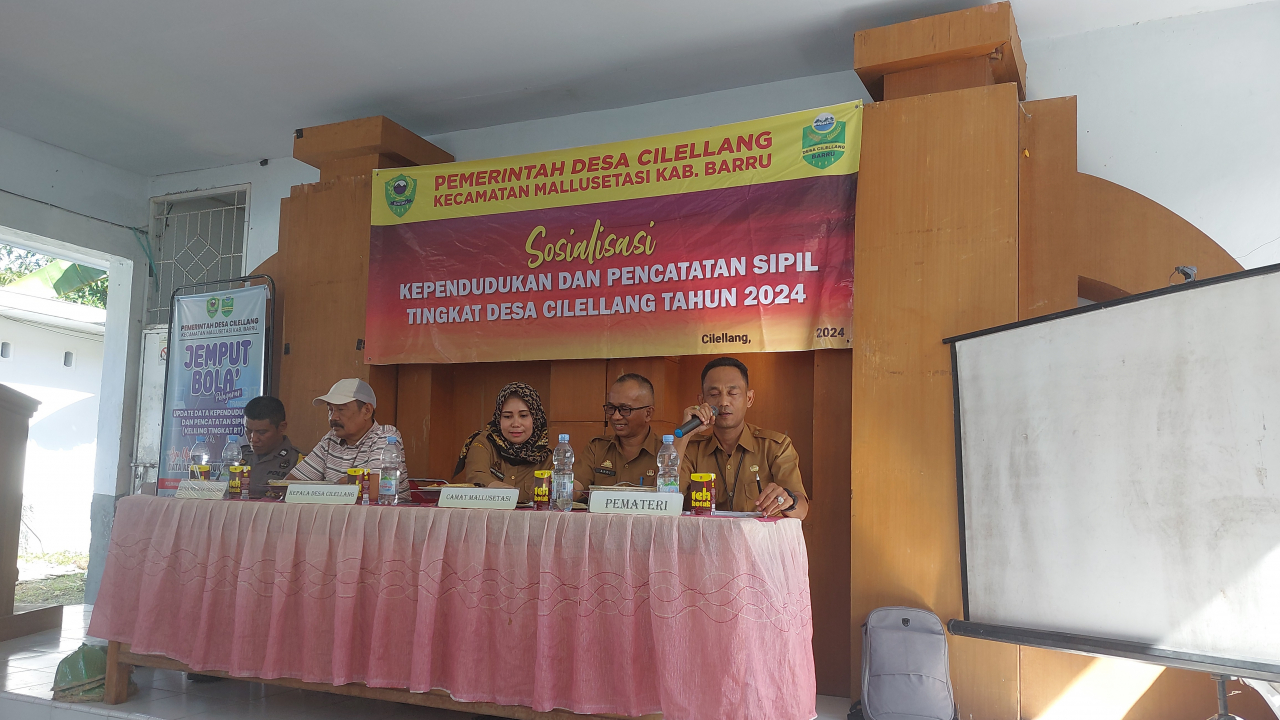 Sosialisasi Administrasi Kependudukan Dan Pencatatan Sipil Tingkat Desa Cilellang