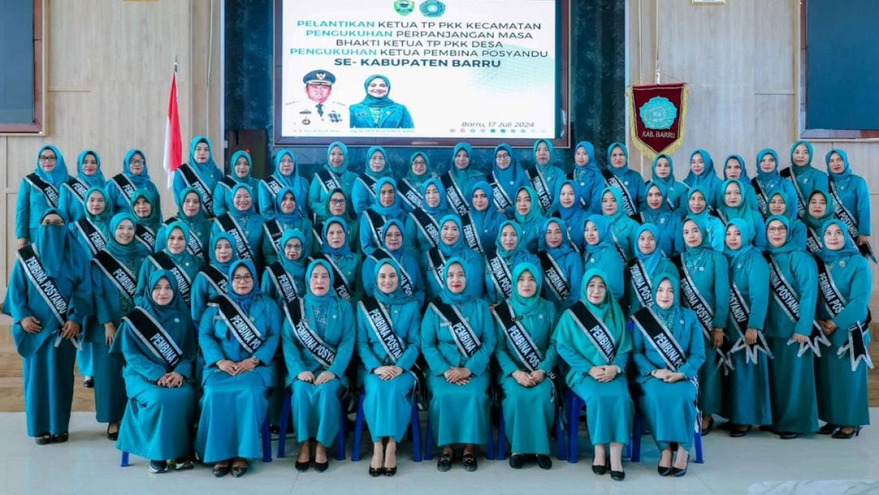 Pelantikan Dan Pengukuhan TP-PKK Kecamatan Dan Desa Se Kabupaten Barru