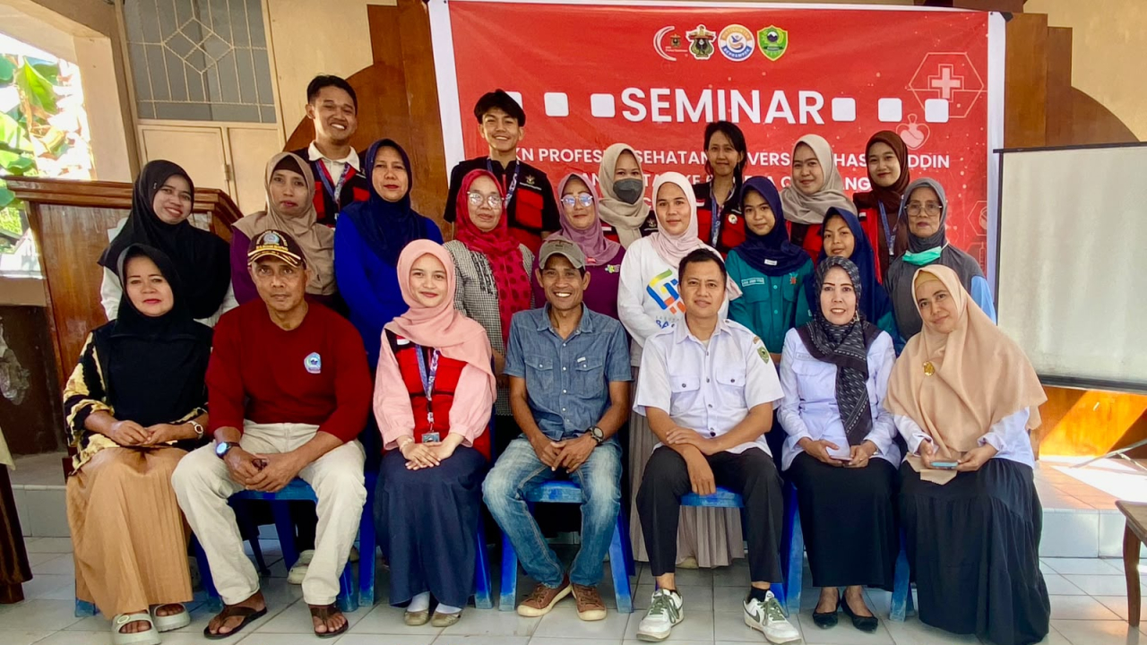 Seminar KKN Kesehatan Unhas Angkatan 69 di Desa Cilellang