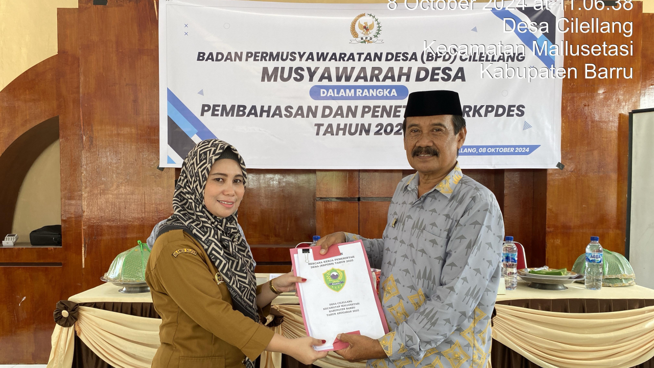 (Musdes) pembahasan dan penetapan Rencana Kerja Pemerintah Desa (RKPDes) Tahun 2025.