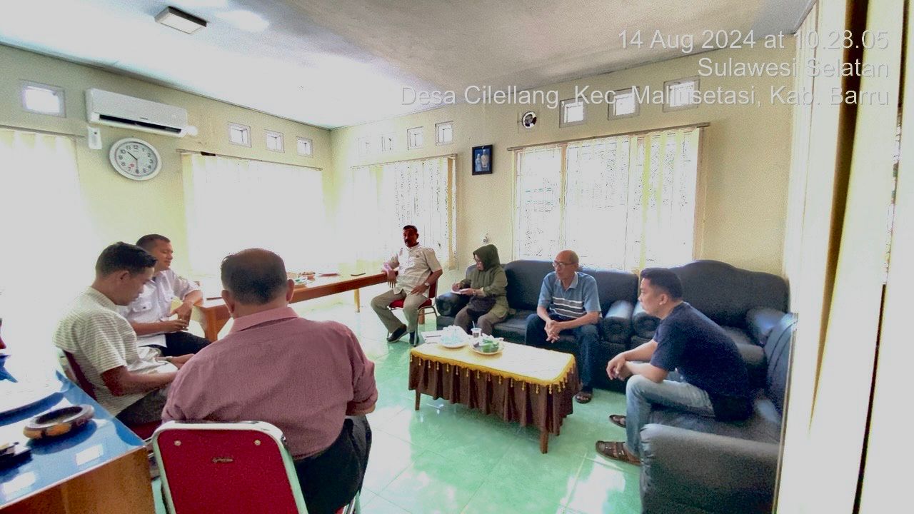 RAPAT BERSAMA BADAN PERMUSYAWARATAN DESA (BPD) DESA CILELLANG DALAM RANGKA MEMBAHAS RANCANGAN PERDES DRPPA
