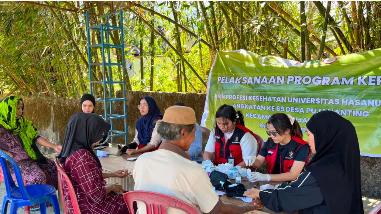 KOLABORASI KKN UNHAS DAN PEMDES PUJANANTING HADIRKAN SABBARA ( Salam Hidup Bugar Bersama rakyat) DI PUJANANTING